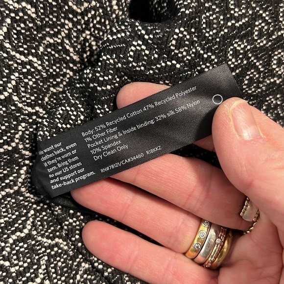 Eileen Fisher Zip Front Cotton Blend Jacket Size XS - Picture 7 of 7